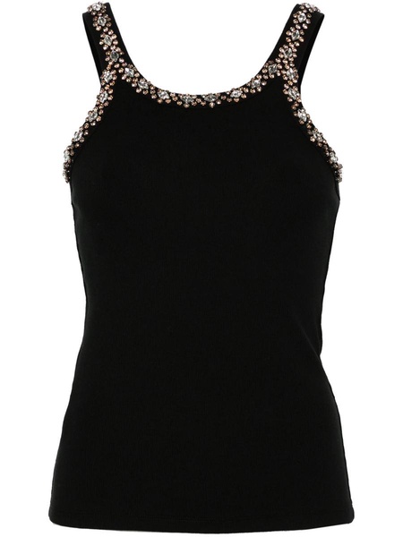 Pinko Coriandoli Crystal-Embroidery Tank Top