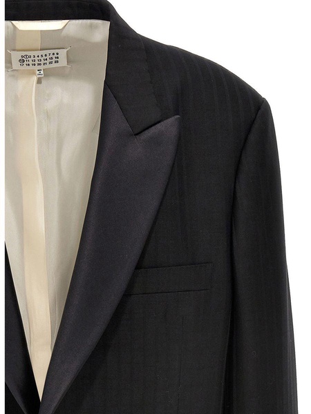 single-breasted wool blazer