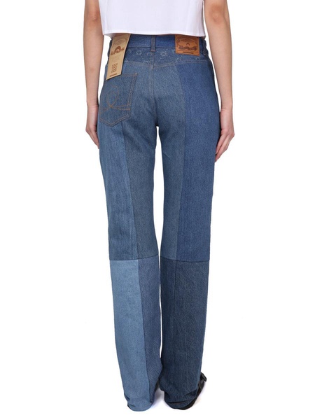 Marine Serre Jeans In Denim