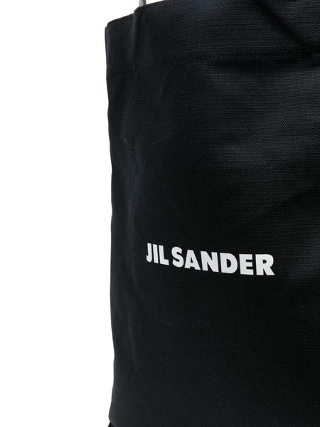 Jil Sander Book Tote Canvas Shopping Bag