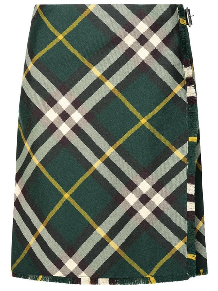 BURBERRY 24SS Green Mini Skirt for Women