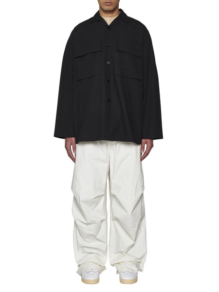 Jil Sander Logo-Tag Long-Sleeved Shirt