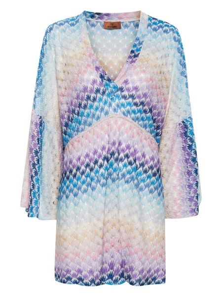 zig-zag knitted beach dress