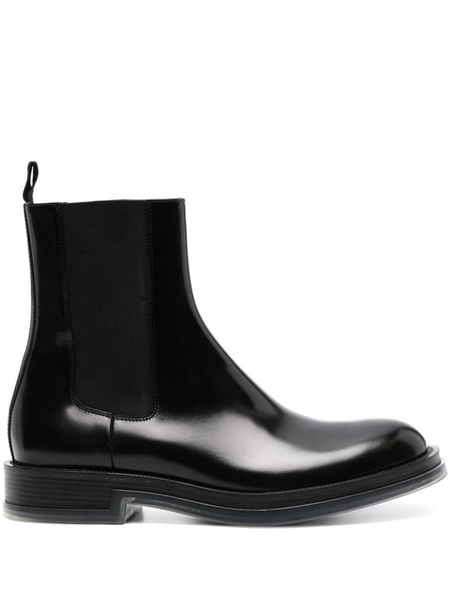 Alexander McQueen Calf Leather Chelsea Float Boots