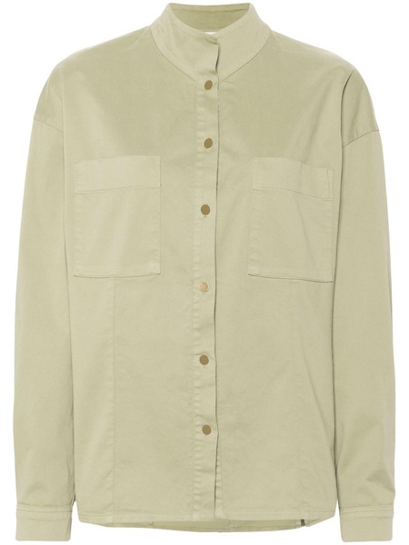 Forte_Forte Peached Cotton Twill Collar Shirt Clothing