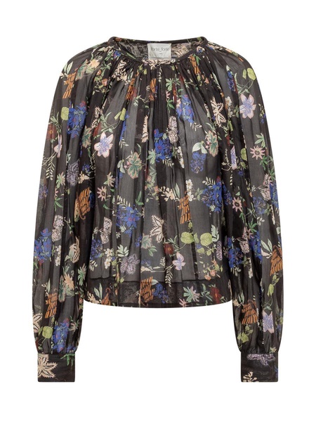 Forte Forte Floral Printed Crewneck Blouse