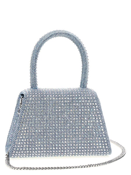 Self Portrait 'Blue Rhinestone Denim Micro' Handbag