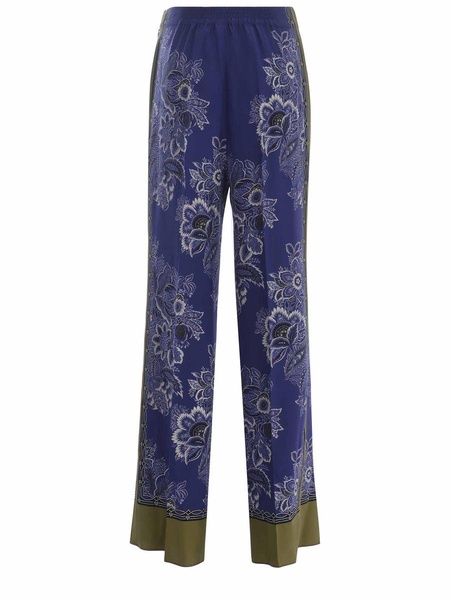 Trousers Etro "bouquet" Made Of Silk