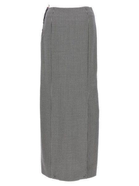 Thom Browne Pied De Poule Long Skirt