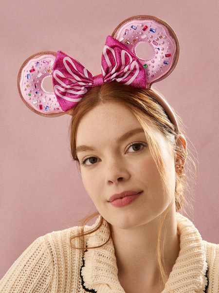 Disney Minnie Mouse Pink Donut Ears Headband