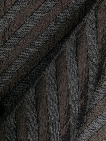 Logo chevron wool and cashmere-blend scarf