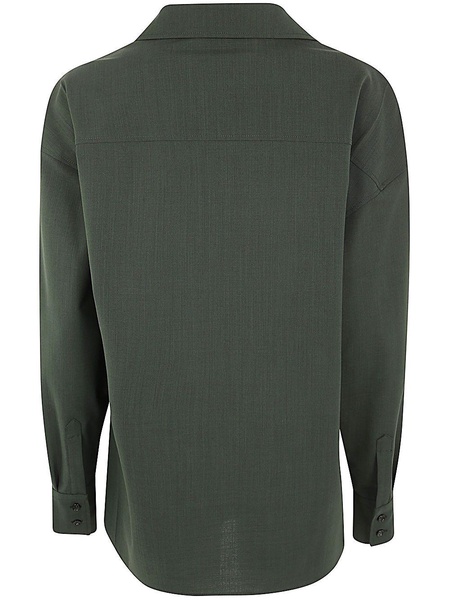 GREEN WOOL SHIRT