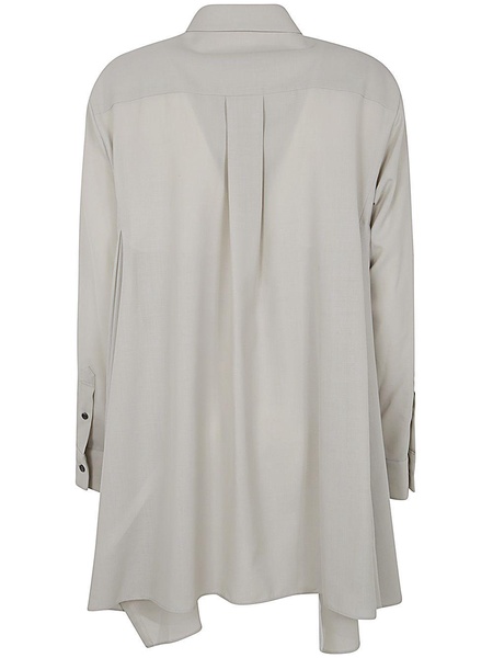 Sacai Asymmetric Layered Mini Shirt Dress