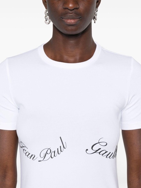 COTTON BABY TEE-SHIRT WITH "JEAN PAUL GAULTIER" DETAIL