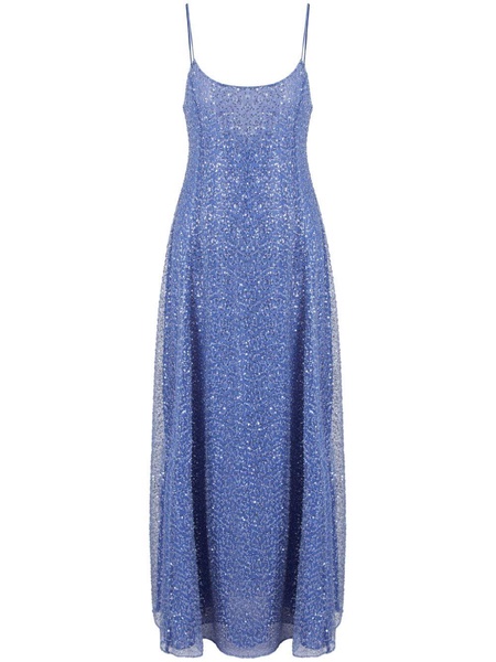 sequin-embellished spaghetti-strap dress