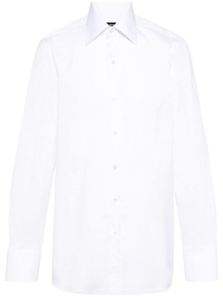 TOM FORD White Cotton Shirt for Men | SS24 Collection