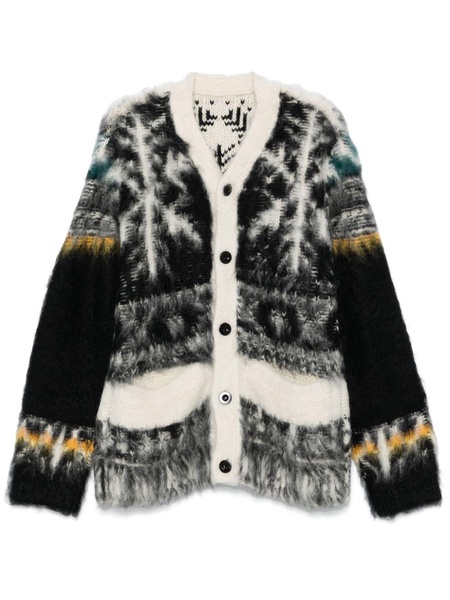 Sacai Pattern Knit Cardigan Clothing