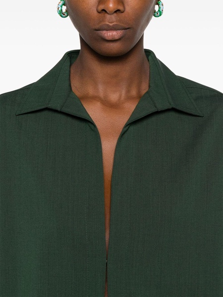 GREEN WOOL SHIRT