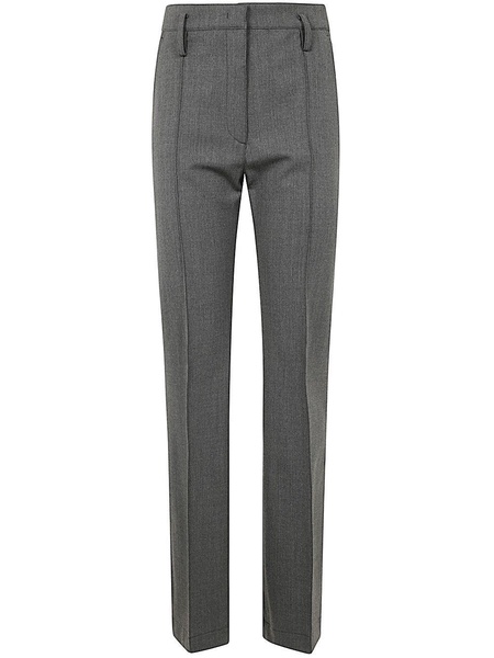 GABARDINE STRAIGHT LEG PANTS