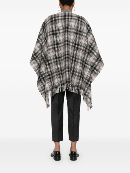 Plaid Logo Cape