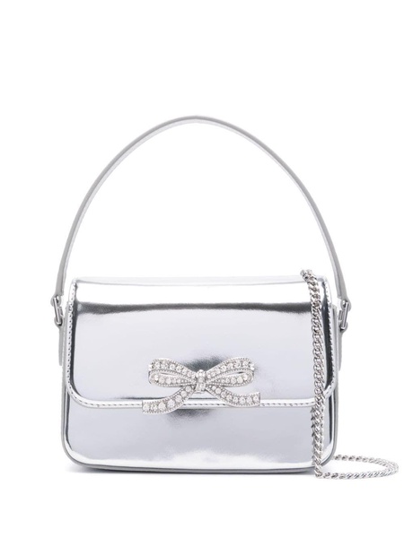 SILVER LEATHER MICRO BAG