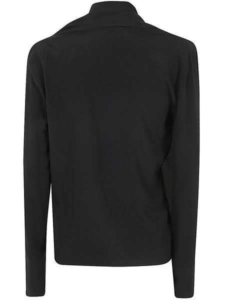 Pinko Blok Long-Sleeved Crepe Top