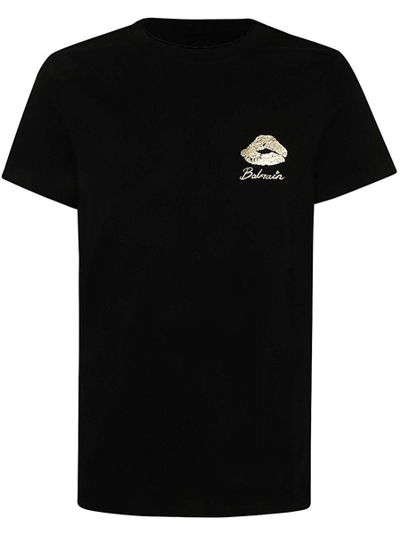 Gold Kiss Print Logo T.shirt Classic Fit