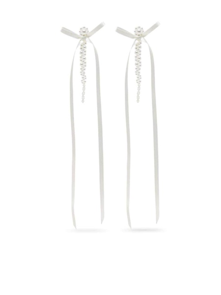 Simone Rocha Bow Ribbon Drip Earrings Accessories