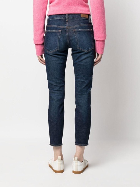 mid-rise cropped jeans 