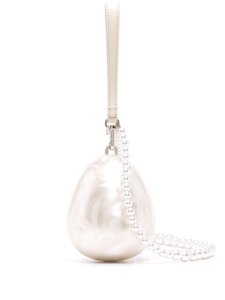 MICRO EGG BAG W/ PEARL CROSSBODY