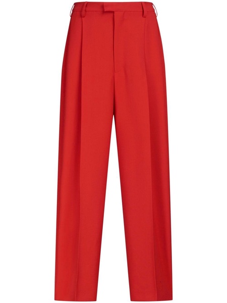 Tropical tailored wool trousers