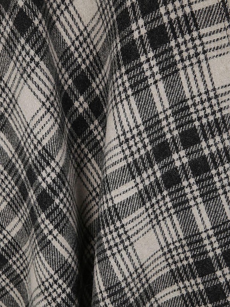 Plaid Logo Cape