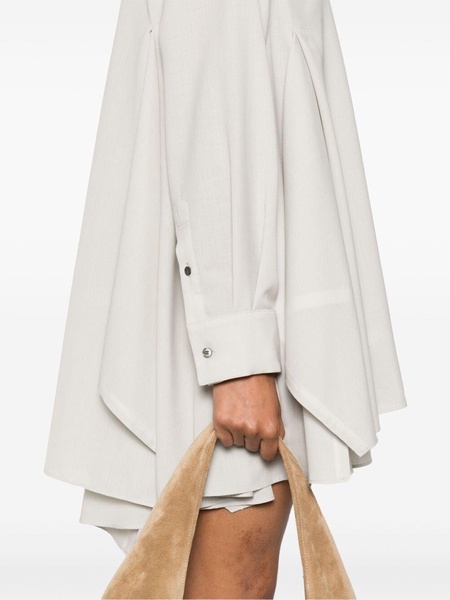 Sacai Asymmetric Layered Mini Shirt Dress