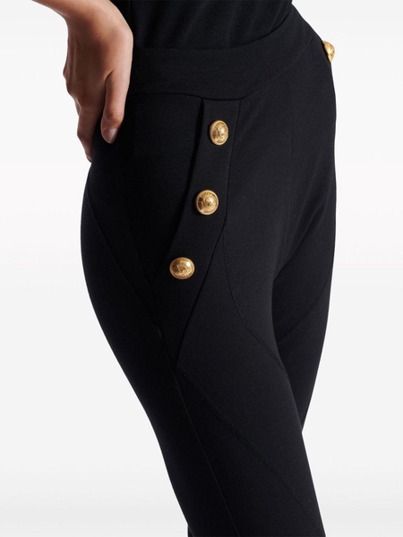 Button-Detail Leggings 