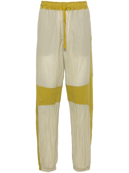 Green Panelled Ripstop Trousers