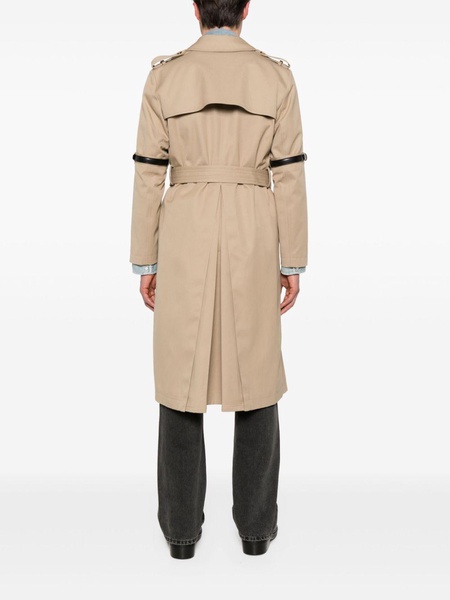 belt-detail trench coat