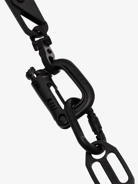 black Carabiner chain necklace