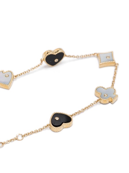 Pavé Diamond Onyx Mother-of-Pearl Bracelet