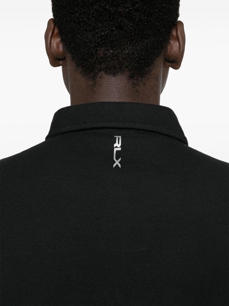 logo-print polo shirt