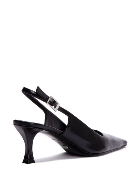 slingback leather pumps