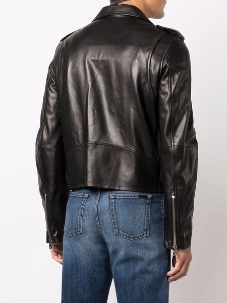 leather biker jacket