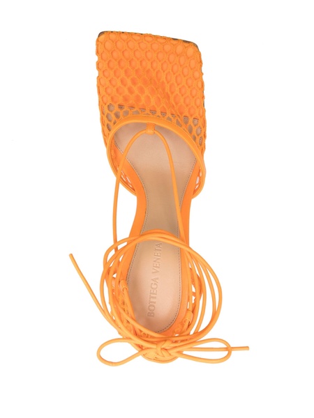 Orange Stretch 90 Mesh Pumps