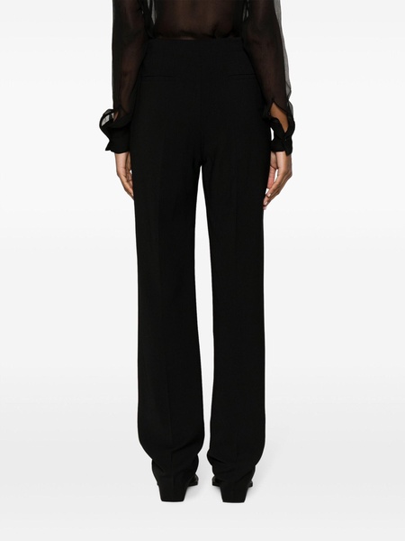 Black Lucia Straight-Leg Trousers