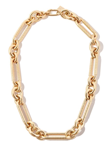 14k yellow gold diamond encrusted chain necklace 