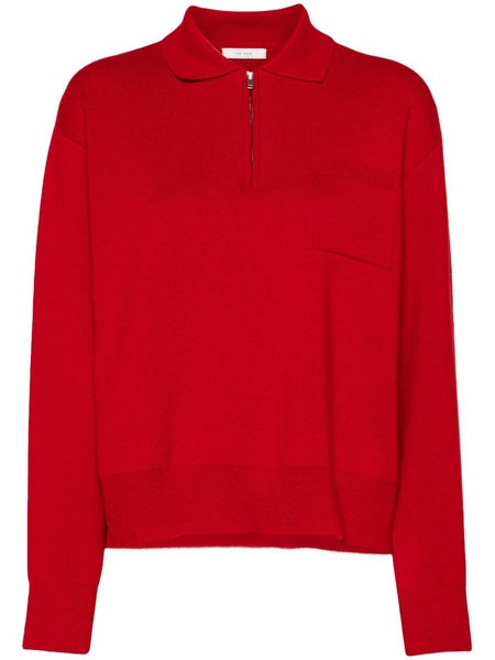 Red Halvar Polo Sweater