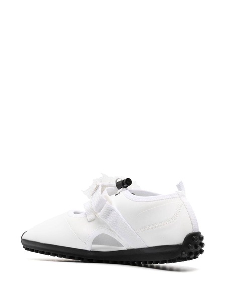 White Sara Cut-out Sneakers