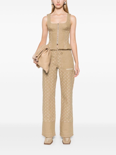 Moon Jacquard Twill trousers