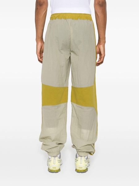 Green Panelled Ripstop Trousers