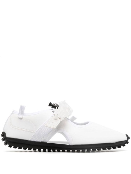 White Sara Cut-out Sneakers