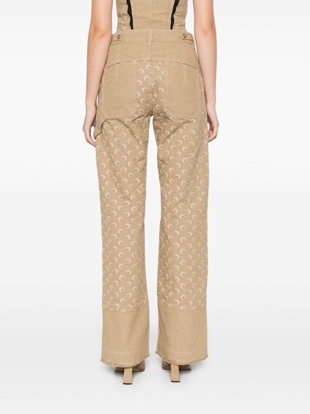 Moon Jacquard Twill trousers